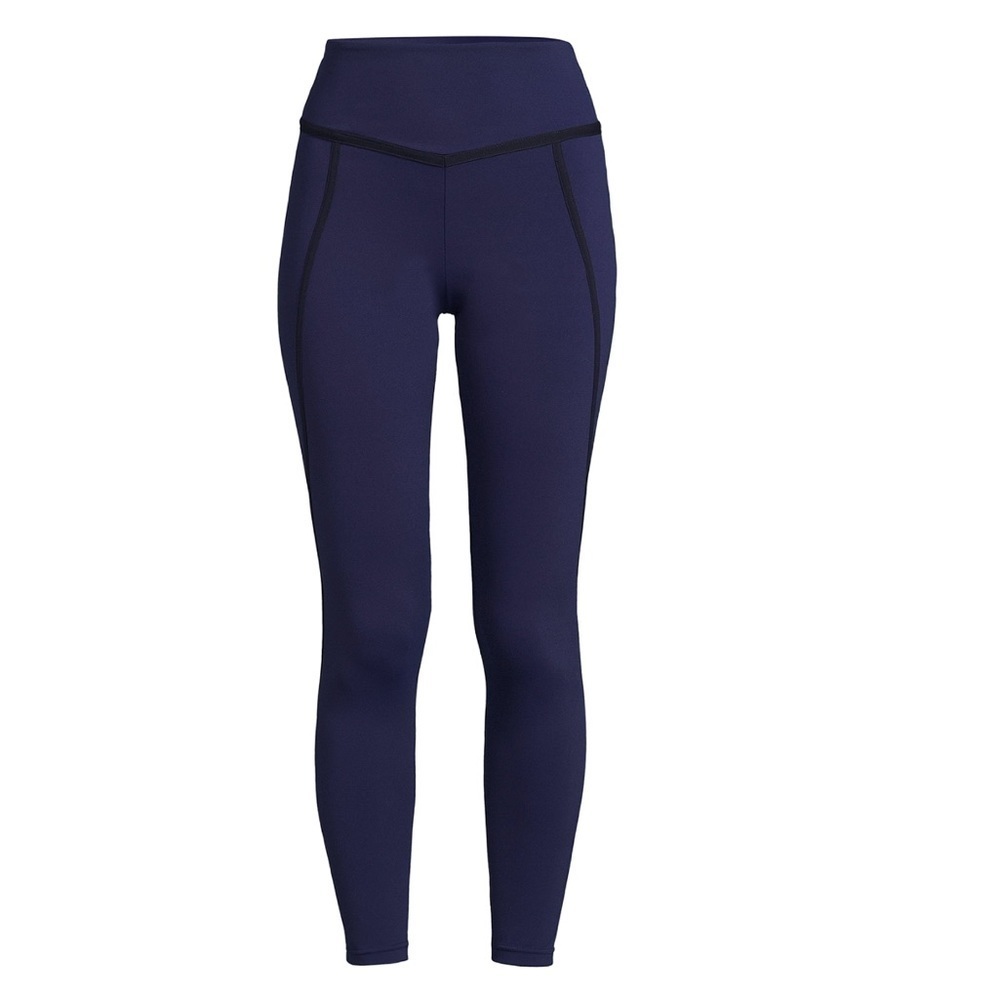 Sofia Active by Sofia Vergara Women's Lux Navy High Waist Compression Leggings - Picture 3 of 6